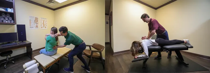 Chiropractor-College-Station-TX-Cole-Roemer-With-Back-Pain-Patients.webp low back pain relief with chiropractic care